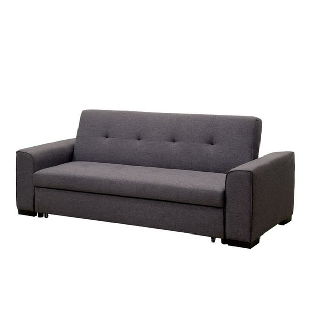 Furniture of America Cayla Sofa Bed, Gray - Walmart.com