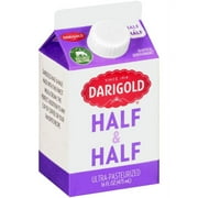 Darigold Half and Half Dairy Cream, 1 Pint, 16 fl oz Carton, Refrigerated