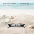 thumbnail image 5 of Vintage Rectangular Sunglasses Women Small Frames Sunglasses Retro Glasses S17072 black frame black., 5 of 5