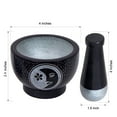 thumbnail image 3 of Mortar and Pestle, Made of Heavy Duty Polished Hard Stone, Natural Stone Grinder for Spices, Pastes, Herbs, Seasoning etc. (Moon Star), 3 of 7