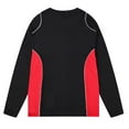 thumbnail image 2 of Tisuna Men'S Long Sleeve T-Shirts Comfortable Crew Neck Tops Men Color Blocking Tees For Going Out Street Size L, 2 of 5