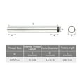 thumbnail image 2 of Unique Bargains Round Coupling Nut M4x0.7mm 230mm Threaded Sleeve Connector Rod Bar Stud Tube 10 Pack, 2 of 4