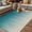 Turquoise, variant on Teal Blue Ombre Outdoor Rug for Patio/Deck/Porch, Non-Slip Large Area Rug 5 x 8 Ft, Contemporary Gradient Abstract Art Indoor Outdoor Rugs Washable Area Rugs, Reversible Camping Rug Carpet Runner
