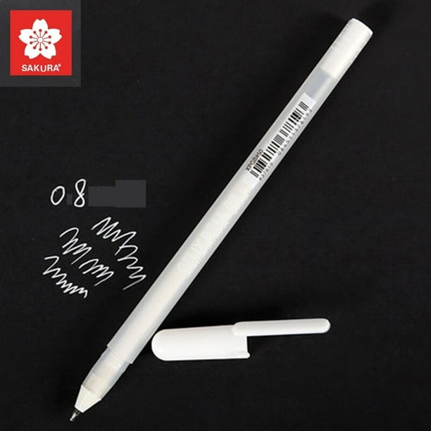 Sakura Gelly rollo Blanco clásico pluma para resaltar Gel plumas de tinta brillante marcadores de colores pluma dibujo arte diseño Manga suministros regalos