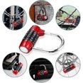 thumbnail image 3 of Gym Locker Lock, 5 Letter Combination Lock Password Sturdy Security Padlock (red), 3 of 5
