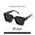 thumbnail image 1 of Typpkmm Ruiao Retro Millionaire Shades Sunglasses 2026 for Men Designer Famous Brand Square Sun Glasses Man Women Sunglass Black, 1 of 7