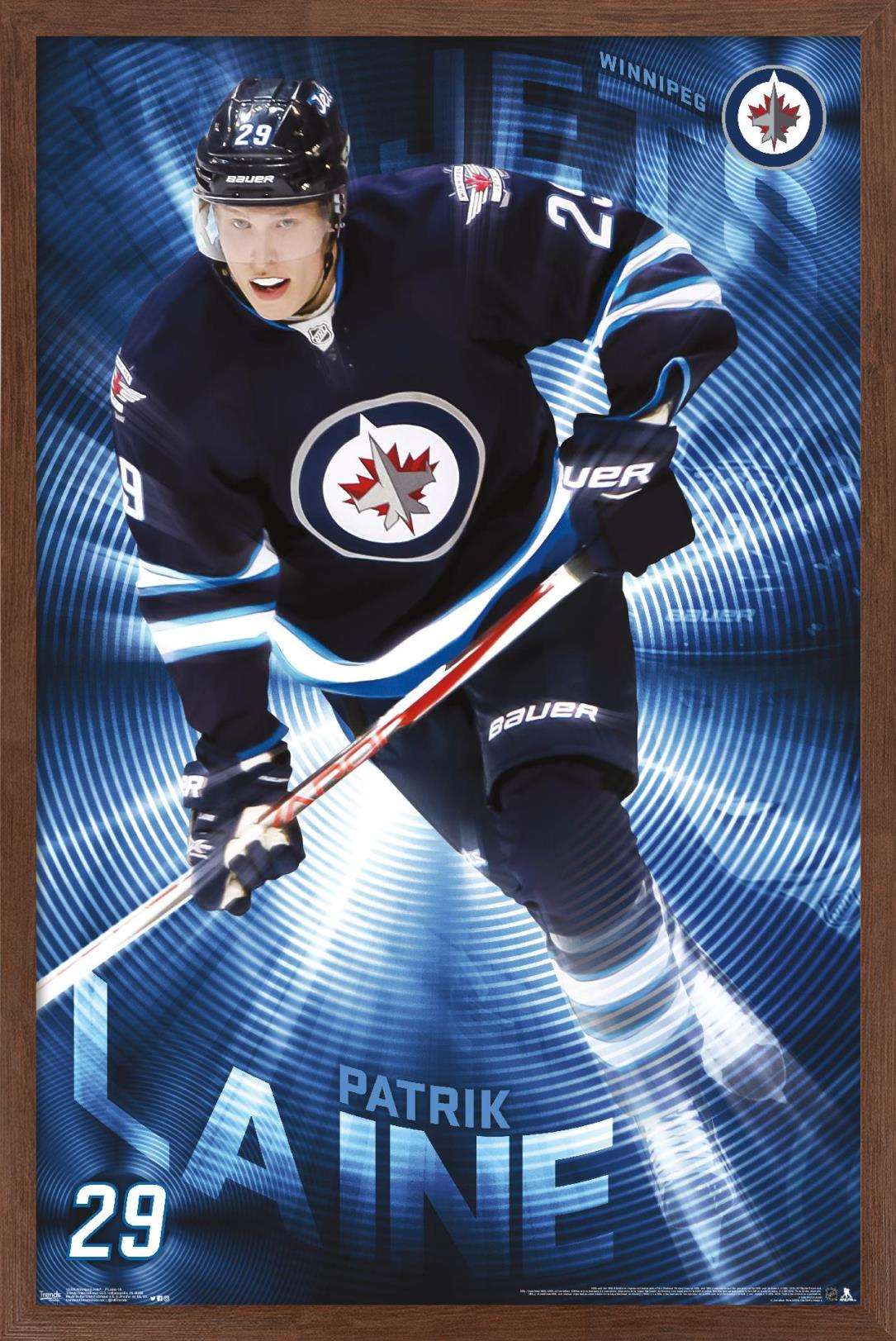 Trends International Printed Winnipeg Jets Framed Posters, 14.72" x 22.