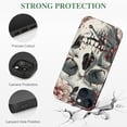 thumbnail image 2 of Compatible with iPhone 14 Pro Max phone case - cool skull design, retro rose pattern PC plastic protective case, designed by FancyCase (skull rose), 2 of 4