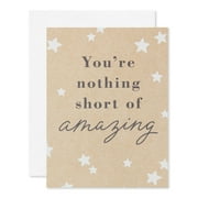 American Greetings Thank You Kraft Stationery with Envelopes, Blue Stripes (20-count)