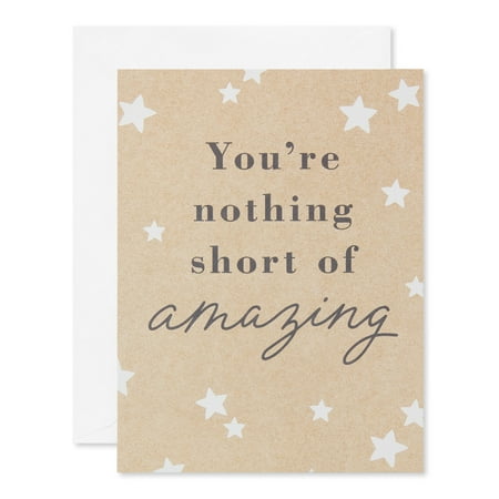 American Greetings Thank You Kraft Stationery with Envelopes, Blue Stripes (20-count)