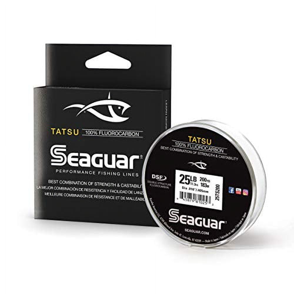 Seaguar Tatsu 100% Fluorocarbon Fishing Line(DSF), 4lbs, 200yds Break Strength/Length - 04TS200