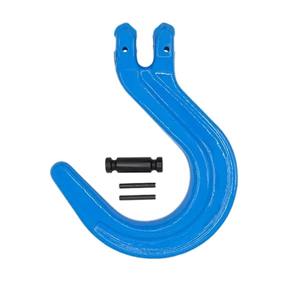 5/16" Grade 100 Clevis Foundry Hook - WLL 5,700 LBS - Sky Blue Clevis Hook for Towing, Lifting & Rigging