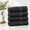 03: Black-4 Piece Bath Sheets, variant on Large Bath Sheets Absorbent Quick Dryton 4 Pack - Black