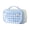 Blue49, variant on Fresh Green Transparent Pouch, Mesh Bags with Zipper for Lipstick Keys and Travel s Storage, Cute Mini Document Bag for Students Everyday Carry