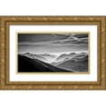 thumbnail image 1 of Guarino, Vito 32x20 Gold Ornate Wood Framed with Double Matting Museum Art Print Titled - Hunter in the fog BW, 1 of 4