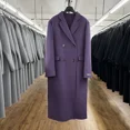 thumbnail image 3 of Abrigos para mujer, de invierno, de alta calidad, coreanos, de doble botonadura, de doble cara, hechos a mano, de lana 100 %, abrigos de oficina para mujer, abrigos extra largos, 3 of 5
