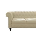 thumbnail image 5 of Miekor Furniture Chesterfield 3 Seater Tufted Velvet Sofa Upholstered Couch FX-P80P-CW, 5 of 7