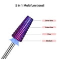 thumbnail image 3 of Brocas para uñas MelodySusie Professional 5 en 1 moradas, 3 of 7