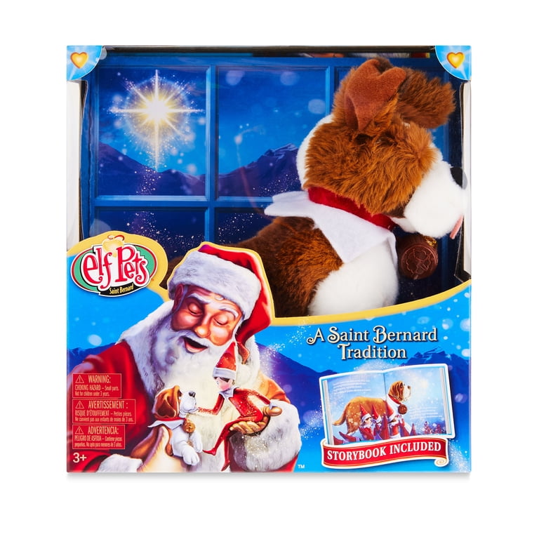 Elf On The Shelf Elf Pets Set - 3 Plush Toys With Books (St. Bernard, Arctic Fox, Reindeer) For Holiday Traditions