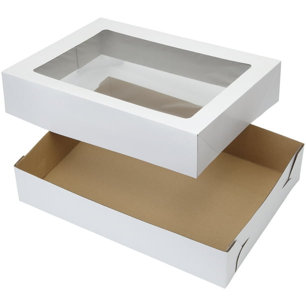Wilton 19 x 14Inch White Cake Boxes with Windows, 2Count Walmart