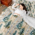 thumbnail image 4 of Castle Fairy Vintage Tree Bedding Comforter Set,Abstract Retro Full Bedding Set, 4 of 8
