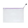 thumbnail image 3 of Bolsa de malla con cremallera, impermeable, de plástico, para documentos, multiusos, para viajes, almacenamiento, electrodomésticos de oficina, bolsas para organizar el hogar, 3 of 5