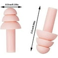thumbnail image 2 of Pares de tapones para los oídos para nadador, tapones para los oídos de silicona impermeables reutilizables, tapones para los oídos unisex para adultos, para piscina, mar, baño, deportes acuáticos, 2 of 5