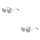 thumbnail image 1 of Qarigey Gafas de sol en forma de corazón de PVC, marco de metal dorado y lente Tac para una elegante protección solar antideslizante Type4 NO4, 1 of 6