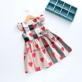 thumbnail image 2 of Kiapeise Toddler Girls Valentine's Day Dress Fly-Sleeve Love Heart Print Dress, 2 of 6