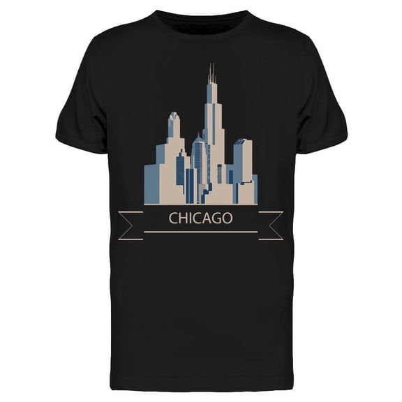 Chicago Buildings Silhouette Tee Men's -Image by Shutterstock