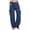 Dark Blue, variant on Cargo Pants for Women Casual Drawstring Elastic Waist Wide Leg Palazzo Trousers Summer Travel Pant with Pockets