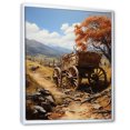 thumbnail image 2 of Designart "Memory Of An Old Carriage Cart In Watercolor I" Old American Cart Floater Framed Canvas Prints, 2 of 5