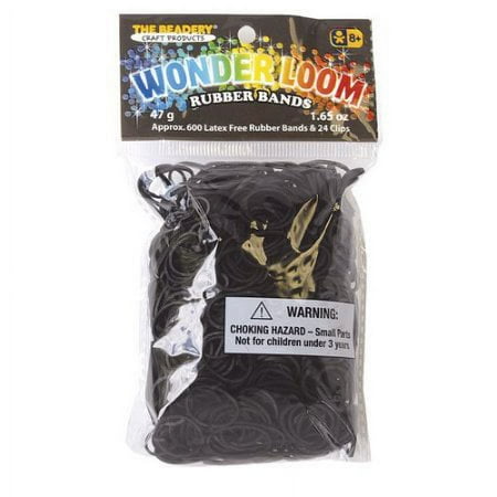Black rubber bands for the Wonder Loom from The Beadery