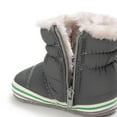 thumbnail image 4 of Toddler Boots Soft Non-Slip Sole Plush Lining Warm Winter Boots For Toddlers 0-18M, 4 of 6