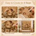thumbnail image 3 of MInHoues Christmas Nativity Scene Diamond Painting DIY Kit, Christmas Wall Decor Dot‑Art Craft Set, Holiday Hand‑Making Supplies for Home Indoor Christmas Decoration, 3 of 7