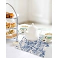 thumbnail image 4 of Blue Garden Retro Kitchen Dish Towels for Drying Dishes Set of 4, Modern Art Building Tree Boat Waffle Weave Microfiber Terry Hand Tea Bathroom Towels Quick Dry & Absorbent Towel 12x12, 4 of 7