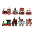 thumbnail image 1 of AMLESO 2 christmas Wooden Train train Decor Set for Outdoor Desktop, 1 of 8