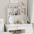 thumbnail image 5 of HomGarden 37-in Desktop Bookshelf 2-Tier Desktop Display Rack Desk Organizer Shelf for Storage Home Office Dorm, White, 5 of 10