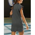 thumbnail image 3 of XHZon Robe Chandail en Molleton pour Femmes Été, Robe Chandail en Molleton Sans Manches Col en V, Tunique d'Entraînement Sans Manches Mini Robe, 3 of 6