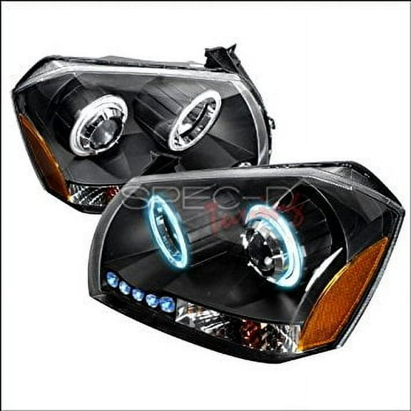 Spec-D Tuning Dodge Magnum 2005 2006 2007 2008 2009 2010 CCFL LED Halo Projector Headlights - Black