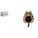 thumbnail image 1 of Organizador remoto y reloj de pared con diseño de gato para mesa, mesita de noche, sofá, oficina, cocina, hogar, decoración colgante s, 1 of 8