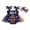 Dark Blue, variant on Baby Girl 4th Of July Outfits My First Patriotic Smocked Tulle Romper Dress American Flag Clothes
