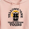 thumbnail image 3 of Yellowstone  - Train Station Tours  - Juniors Cropped Pullover Hoodie, 3 of 6