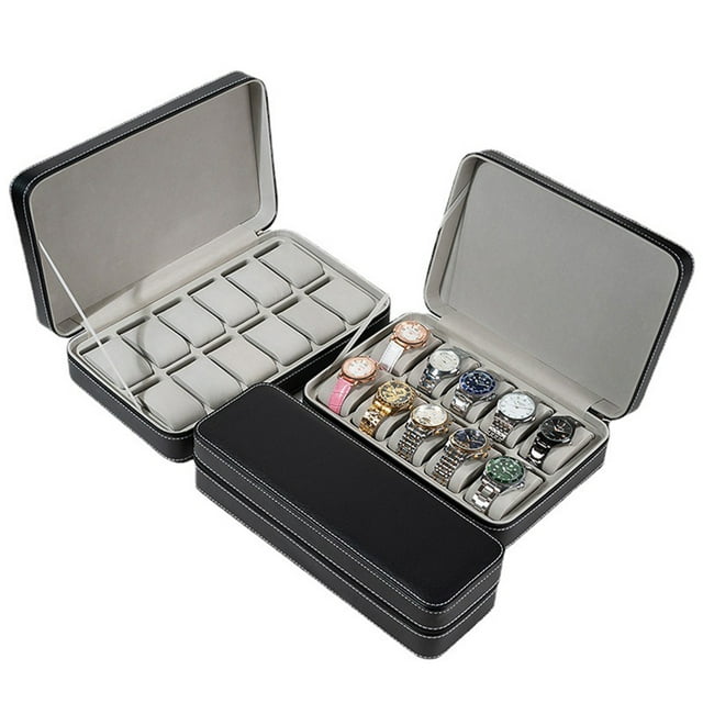 maskred Ring Holder With Removable Cushions Showcase Rings With Elegance Multiple Size balck 12 slots 1Set
