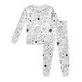 thumbnail image 1 of MIASHUI Kid DIY Hand Painted Homewear Set Boy Girl Pajama Sets Cute Funny Cartoon,White,2-3 Years, 1 of 2