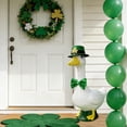 thumbnail image 4 of KeirineCC 23 Inch Porch Gooses Lrish Green Clovers Hat And Ties Decoration For St. Patrick's Day,Green, 4 of 6
