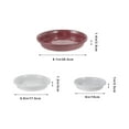 thumbnail image 2 of OULII 12Pcs Coffee Color Plastic Plant Drip Trays for Indoor Flower Pots with Stable Base Design, 2 of 5
