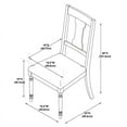 thumbnail image 4 of Bowery Hill Willow 5 Piece Wood Dining Set in Teal Blue, 4 of 5