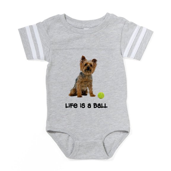 CafePress - Silky Terrier Life - Cute Infant Baby Football Bodysuit
