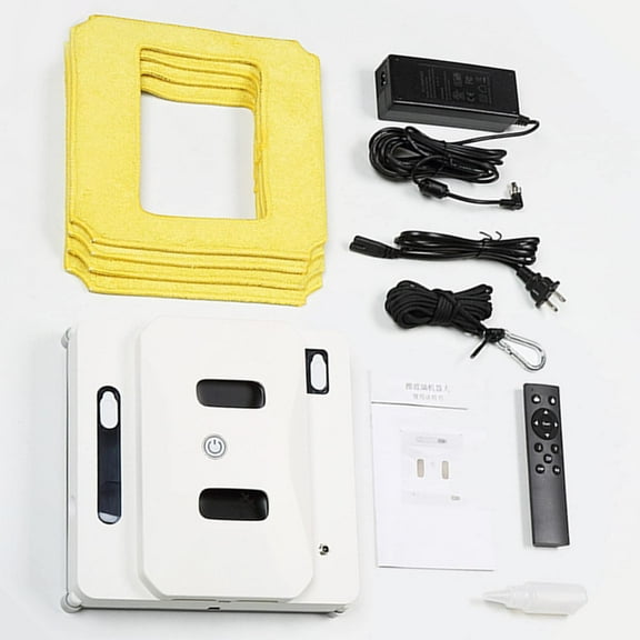 Window Cleaner Robot Electric Window Cleaning Machine with Dual Water Tanks Auto Water Spray,Smart Glass Cleaning Robotic with APP & Remote for Outdoor/Indoor Windows Table Tile Ceiling